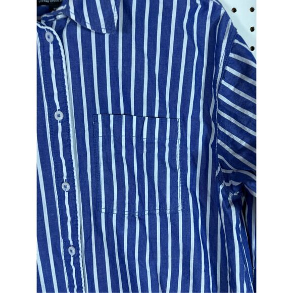 J.Crew oversized button down striped shirt size XS - Picture 3 of 6